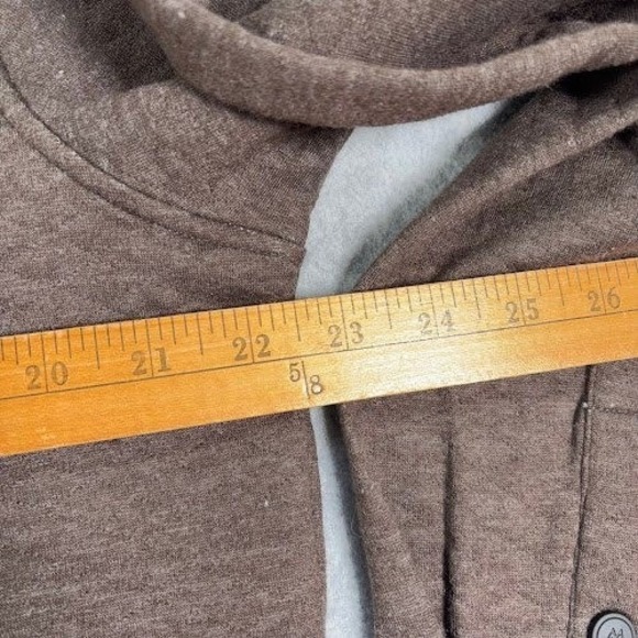 NWT Cloudveil Quilted Shacket Mens L Large BROWN Jacquard Knit Shirt Jacket Snap - Picture 8 of 9